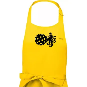 Kuchyňská zástěra Český lev florbal - Pánská zástěra na vaření - Univerzální velikost ( Žlutá )