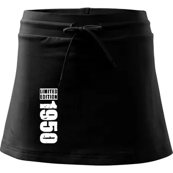 Dámské oblečení Limited edition 1950 pruh - Sportovní sukně - two in one - M ( Černá )