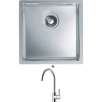 Nerezový dřez Nerezový dřez SET Alveus Quadrix 30 nerez + Alveus ROXA chrom