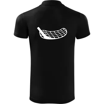 Pánská košile Florbalová čepel - Polokošile Victory sportovní (dresovina) - L ( Černá )