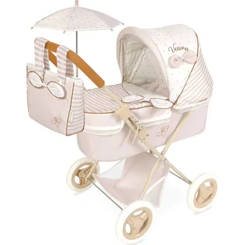 DeCuevas 85078 Skládací kočárek pro panenky se slunečníkem a taškou Verona 2024 - 60 cm