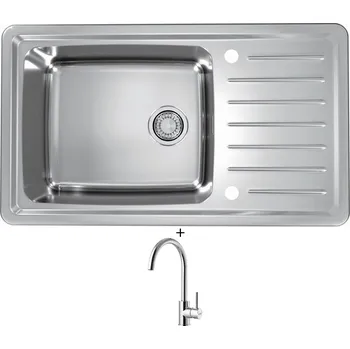 Nerezový dřez Nerezový dřez SET Alveus GALEO 30 nerez + Alveus ROXA chrom