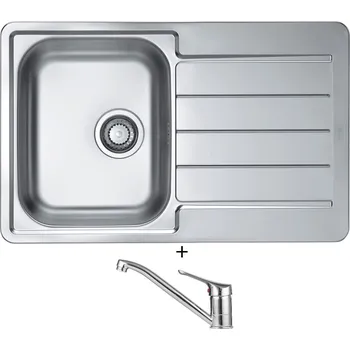 Nerezový dřez Nerezový dřez SET Alveus LINE MAX 80 nerez + Alveus RIVIERA X chrom