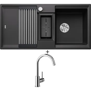 Granitový dřez Granitový dřez SET Blanco ADIRA 6 S antracit s excentrem 527602 + Blanco MIDA chrom 517742