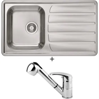 Nerezový dřez Nerezový dřez SET Alveus ZOOM 30 Maxim nerez + Alveus OAZA chrom