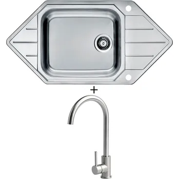 Nerezový dřez Nerezový dřez SET Alveus PRAKTIK 130 nerez + Alveus VIOLA nerez