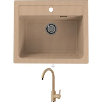 Granitový dřez Granitový dřez SET Alveus ATROX 30 beige 55 + Alveus TONIA beige 55