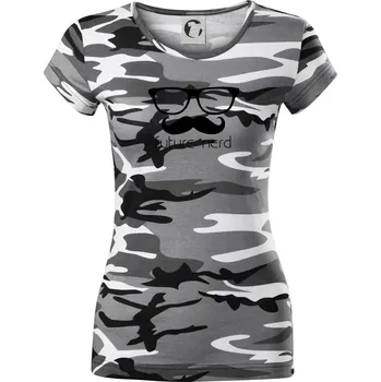 Dámské tričko Future nerd - Dámské maskáčové triko - XS ( Šedý maskáč )