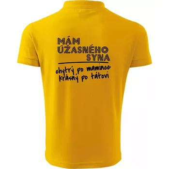Pánská košile Mám úžasného syna - Polokošile pánská Pique Polo 203 - XL ( Žlutá )