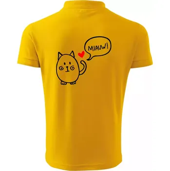 Pánská košile Tlustá kočka - Polokošile pánská Pique Polo 203 - S ( Žlutá )