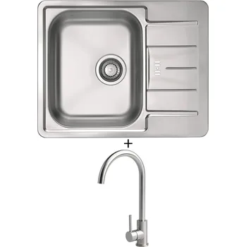 Nerezový dřez Nerezový dřez SET Alveus LINE 60 tkaná struktura + Alveus VIOLA nerez