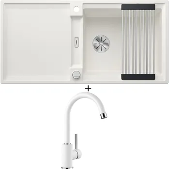 Granitový dřez Granitový dřez SET Blanco ADIRA XL 6 S bílá s excentrem 527621 + Blanco MIDA bílá 519418