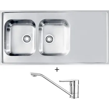 Nerezový dřez Nerezový dřez SET Alveus CLASSIC PRO 100 nerez + Deante CORIO BFC 060M chrom