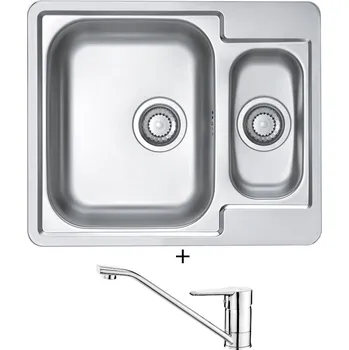 Nerezový dřez Nerezový dřez SET Alveus LINE 50 nerez + Deante CORIO BFC 060M chrom