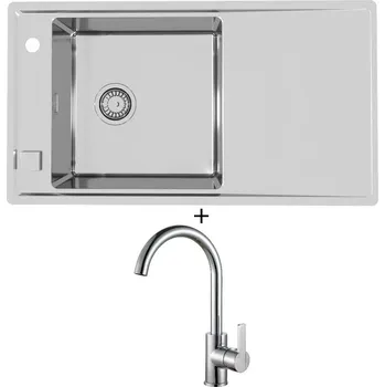 Nerezový dřez Nerezový dřez SET Alveus STRICTO 20 nerez + Alveus TONIA chrom