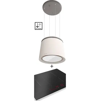 Digestoř SET FABER CELINE PLUS WW/CG MATT KL + FABER FCH 64 BK KL