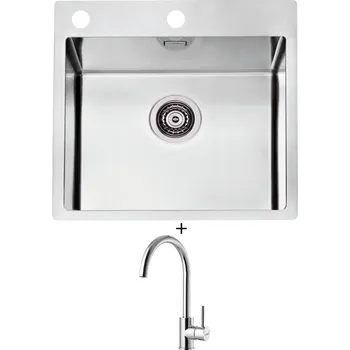Nerezový dřez Nerezový dřez SET Alveus PURE 30 nerez + Alveus ROXA chrom