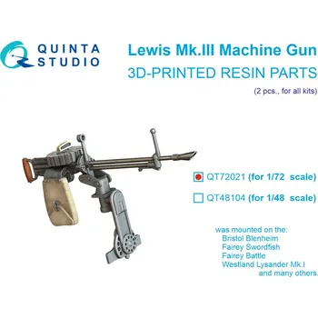 Plastikový model 1/72 Lewis Mk.III Machine gun, 2 pcs.