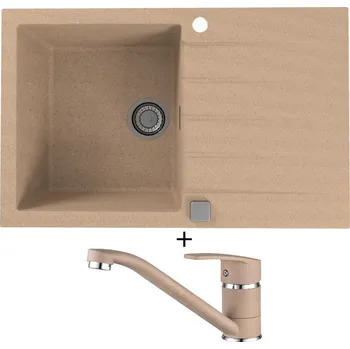 Granitový dřez Granitový dřez SET Alveus CADIT 20 beige 55 + Alveus NINA beige 55