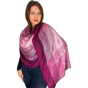 Šála Šál Pašmína - Valoria - Tmavě růžová