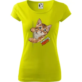 Dámské tričko Řekl někdo slovo party - Dámské triko Pure - XS ( Limetková )