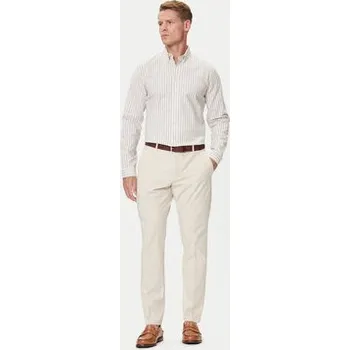 Guess Kalhoty z materiálu M4YB01 WG9Z2 Écru Regular Fit 33_32