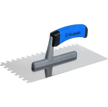 Zednické hladítko Hladítko nerezové, dvousložková plochá rukojeť G-1 | 130x270 mm, zub 6x6