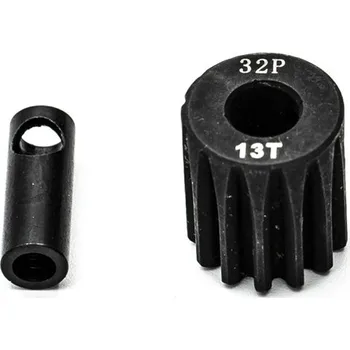 Ocelový motorový pastorek 13 zubů, modul 32DP s 5mm vrtáním a 3,17mm adaptérem