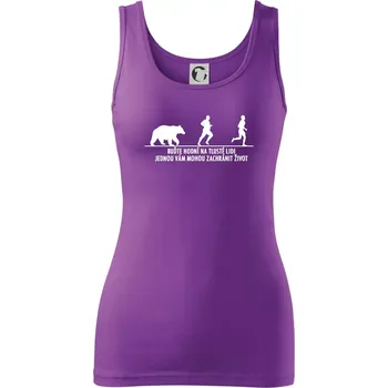 Buďte hodní na tlusté lidi - Dámské tílko - S ( Fialová )