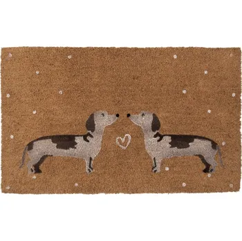 Rohožka Kokosová rohožka s jezevčíky Dachshund Love - 75*45*1 cm