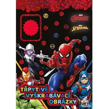 Hračka pro nejmenší Jiri Models Třpytivé vyškrabávací obrázky Marvel