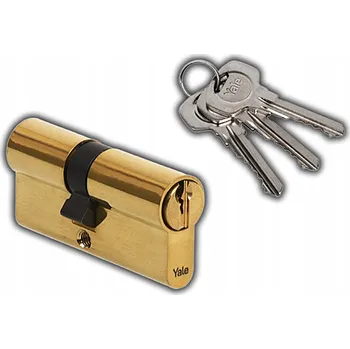 Vložka do dveří VLOŽKA DO ZÁMKU DVEŘÍ YALE Y500 MOSAZ, 3 KLÍČE, 30/50