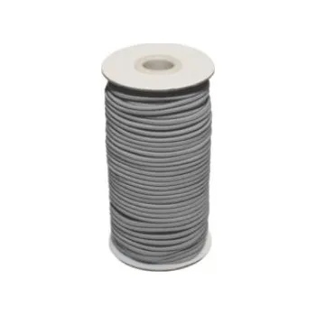 Guma, pruženka kulatá kloboučnická šedá 2 mm, 50m cívka, celé balení