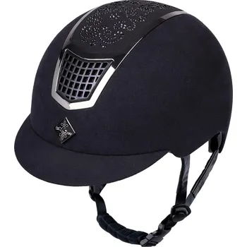 Jezdecká přilba Fair Play Jezdecká bezpečnostní helma, QUANTINUM Chic Barva: Tmavě modrá, Velikost: L