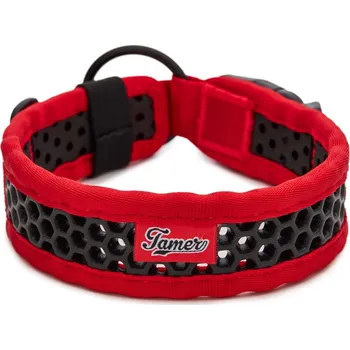 Obojek pro psa Tamer Perforovaný obojek SOFTY | červeno - černý Šířka: 3,8 cm, Obvod krku: 45 - 51 cm