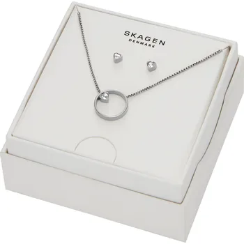 Náhrdelník Skagen dámská dárková sada šperků ocelový SKJB1016SET
