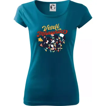 Veselé Mňaunoce - Dámské triko Pure - 2XL ( Petrolejová )