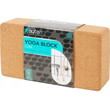 podložka na cvičení Kostka na jógu korková Kaytan blok na cvičení přírodní a ekologický