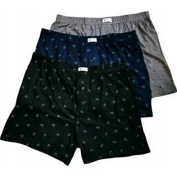 Boxerky 3x BOXERKY ŠORTKY volné 100% bavlna SLIPY* 3XL