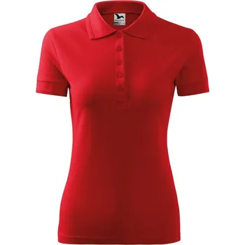 Dámské tričko Pique Polo polokošile dámská červená XXXL