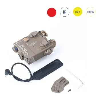 Taktický XBAL- X2, polymer (Červený/IR laser + strobo svítilna) - Dark Earth + dárek zdarma