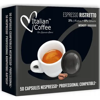 Kapsle do Nespresso Pro Italian Coffee Caffe Ristretto 50 ks