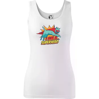 Dámské tričko Kočka I am a Superhero - Dámské tílko - XL ( Bílá )