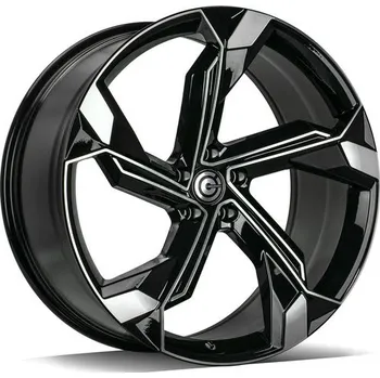 Alu kolo Carbonado Alu Kola Carbonado SUPERSTAR 9x20 5x112 ET30 Black Front Polished 66.6