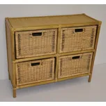 Ratanová komoda 4 zásuvky ratan FL