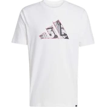 Pánské tričko Pánské triko adidas M PHOTO TEE 2 2XL Bílá, Černá, Červená