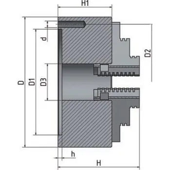 Sklíčidlo BOW Quantum 3-čelisť. sklíčidlo &oslash;125mm, 3442712