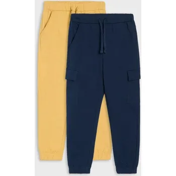 Chlapecké oblečení Sinsay - Teplákové kalhoty 2 pack - žlutá - 466DN-11X - 466DN-11X-128