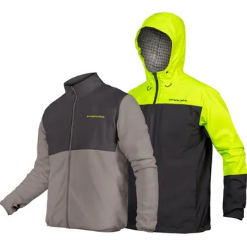 Cyklistická bunda Bunda ENDURA Hummvee Waterproof 3v1 Hi-Viz Yellow - XL