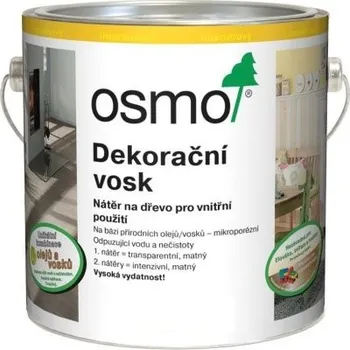 Stavební chemie Osmo 3183 Dekorační vosk intenzivní Korál 2,5 l